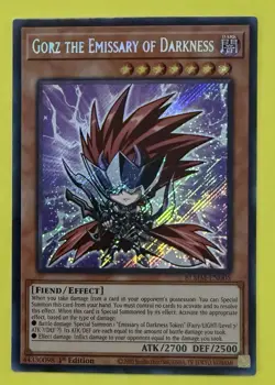 Yu-Gi-Oh! ~ Gorz The Emissary Of Darkness #BLMM-EN005 ~ 1st Edition Secret Rare - Image 1