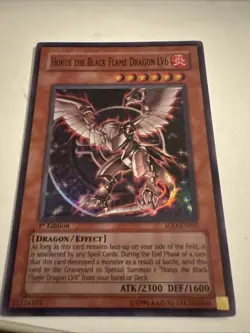 Horus the Black Flame Dragon LV6 SOD-EN007 Soul of the Duelist 1st Edition - Image 2
