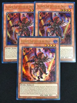 YUGIOH ALUBER THE JESTER OF DESPIA RA02-EN016 1ST ULTRA X3(NM)Rarity Collection2 - Image 1