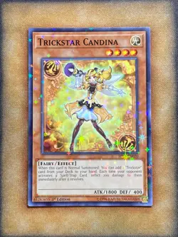Yugioh Trickstar Candina SP18-EN020 Starfoil Common 1st Ed NM - Image 1