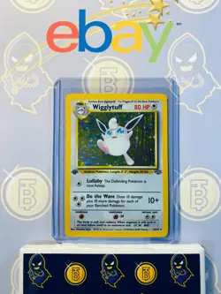 Wigglytuff 16/64 1st Edition MP Played Jungle Set 1999 Pokemon Card Holo Rare - Image 1