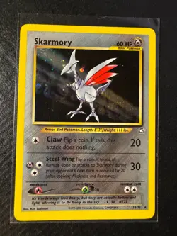 Skarmory 13/111 Pokemon Neo Genesis Unlimited Holo Rare Card WOTC Vintage 2000 - Image 1