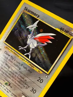 Skarmory 13/111 Pokemon Neo Genesis Unlimited Holo Rare Card WOTC Vintage 2000 - Image 3