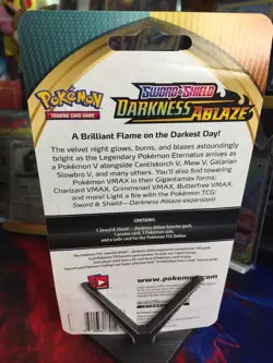 Pokemon Trading Card Game Darkness Ablaze Pikachu SWSH039 Black Star Promo - Image 2