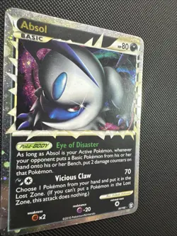Absol (Prime) 91/102 Triumphant Holo Pokemon Card (MP+) #27 - Image 3