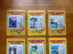 Japanese Pokemon 1998 Carddass Anime Collection 9 Card Lot Pikachu Ash - Image 5