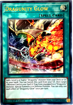 Dragunity Glow - GFTP-EN041 - 1st Edition ULTRA RARE YuGiOh TCG Card - Image 1