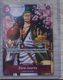 Zoro-Juurou (OP05-067) Championship promo, One Piece Card Game NM English EN - Image 1