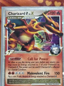 Pokemon TCG Charizard G LVL x Promo Card DP45 Holo Diamond Pearl - Image 1