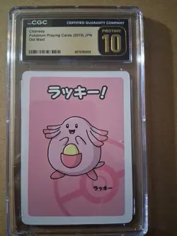 Chansey Pokemon Playing Cards 2019 Japanese Old Maid Babanuki CGC PRISTINE 10 - Image 1