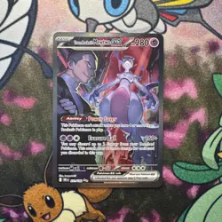 Pokemon TCG Destined Rivals Team Rockets Mewtwo EX Card 231/182 Ultra Rare - Image 1