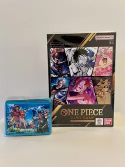 One Piece TCG Premium Card Collection vol.1 Bandai Fest 25-26 + Limited Sleeves - Image 1