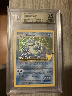 Pokemon Celebrations 2/102 Blastoise BGS 9.5 Gem Mint Holo Rare Card Base Set - Image 2