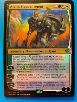 MTG 1x FOIL Ajani, Sleeper Agent 192 Dominaria United Magic the Gathering x1 NM - Image 1