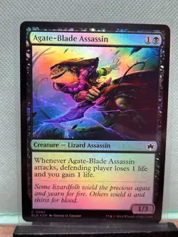 MTG TCG: Agate-Blade Assassin 82, Bloomburrow _ FOIL - Image 1