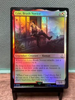MTG TCG: Ezio, Brash Novice 55, Universes Beyond: Assassin's Creed _ FOIL - Image 1
