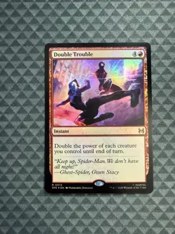 MTG Double Trouble #0013 Foil Rare Marvel’s Spider-Man: Eternal Legal (SPE) - Image 1