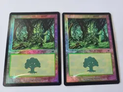 2x Forest (348) Foil Onslaught Magic the Gathering MTG - Image 1