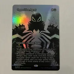 Opposition Agent (Borderless) M 0019 Marvel Universe Spiderman Mythic Foil NM - Image 1