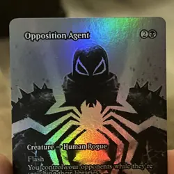 Opposition Agent (Borderless) M 0019 Marvel Universe Spiderman Mythic Foil NM - Image 3