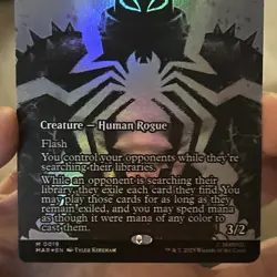 Opposition Agent (Borderless) M 0019 Marvel Universe Spiderman Mythic Foil NM - Image 4