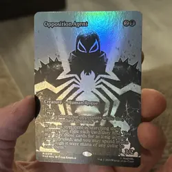 Opposition Agent (Borderless) M 0019 Marvel Universe Spiderman Mythic Foil NM - Image 5