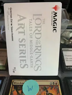 MTG MAGIC LORD OF THE RINGS ART SERIES GENEROUS ENT #11/81 - Image 2