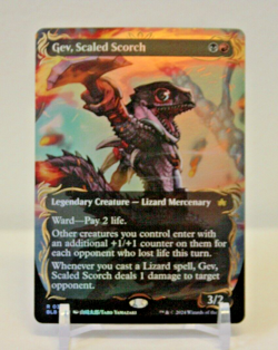 Magic The Gathering: Gev, Scaled Scorch. Rasied Foil Holo BLB 0349 - Image 1
