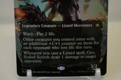 Magic The Gathering: Gev, Scaled Scorch. Rasied Foil Holo BLB 0349 - Image 3