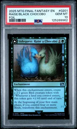 Magic: The Gathering Final Fantasy Sidequest: Raise a Chocobo Foil - PSA 10 - Image 1