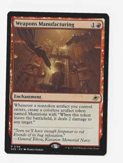 Magic the Gathering, EOE, Rare, Weapons Manufacturing, Enchantment - Image 1