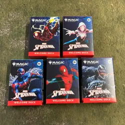 Spider-Man x Magic the Gathering MTG Welcome Decks 2025 Complete Set New Sealed - Image 1