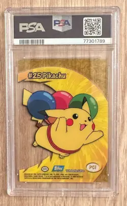 2000 TOPPS Pokemon Pikachu TV Animated Clear Cards PSA 10 PSA Cert # 77301789 - Image 3