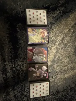 Pokemon TCG Lot Of 5 Graphic Card Sleeve Packs (65 Sleeves Per Pack) - Image 1
