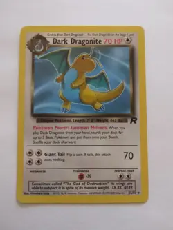 Pokemon TCG Dark Dragonite Non-Holo Card 22/82 NM LP Condition Rare Team Rocket - Image 1