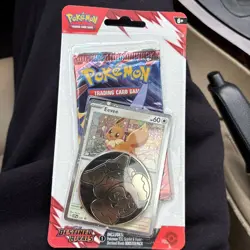 Pokemon TCG Destined Rivals Blister Pack 1 Booster Pack Eevee Promo Factory Seal - Image 1