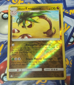 Alolan Exeggutor (95/156) Ultra Prism Pokemon Holographic Rare TCG Free Shipping - Image 1