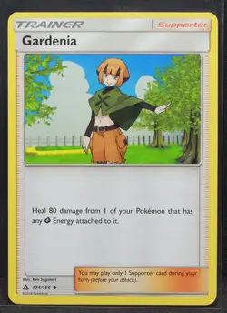 Gardenia #124/156 SM - Ultra Prism Normal Uncommon Pokemon - MP - Image 1