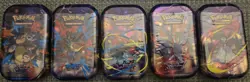 Pokemon TCG: Mega Evolutions Mini Tin Art Set - Sealed In Hand 5 Tins - Image 1