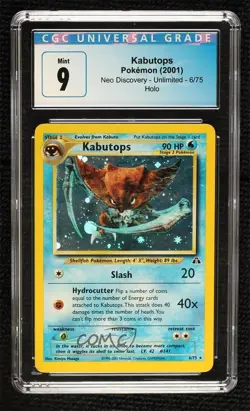Kabutops Holo Pokemon Neo Discovery CGC 9 Mint 2001 - Image 1
