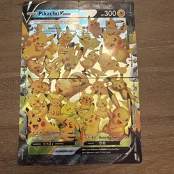 POKEMON! Pikachu V-Union SwSH Black Star Promo Set of 4 NM - Image 1