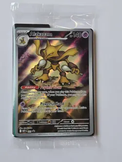 Alakazam #009 Mega Evolution ETB Pokemon Center Promo Pack SEALED - Image 1