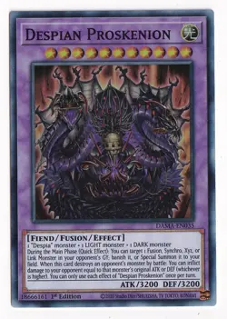 Yugioh Despian Proskenion DAMA-EN035 Super Rare 1st Ed NM - Image 1