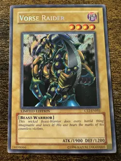 Yu-Gi-Oh Vorse Raider CT2-EN003 LP Secret Rare Limited Edition - Image 1