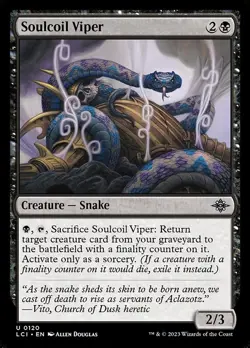 (1x FOIL) SOULCOIL VIPER - Ixalan - MTG Magic the Gathering Card - Image 1