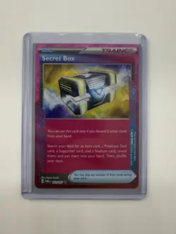 Pokemon Twilight Masquerade Holo Ace Trainer Card Secret Box 163/167 - Image 1