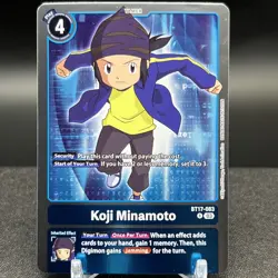 Koji Minamoto BT17-083 R Digimon Card - Image 1