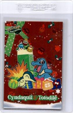 Cyndaquil Totodile Peruvian christmas pokemon card - Image 1