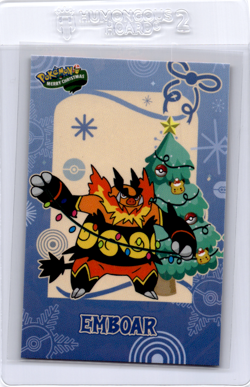 Emboar Peruvian christmas pokemon card - Image 1