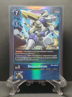 Digimon Card - Beowolfmon BT4-030 SR - Great Legend - Image 1